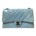 Chanel Classic Flap Jumbo Bag – Soft Blue Glazed Lambskin Leather