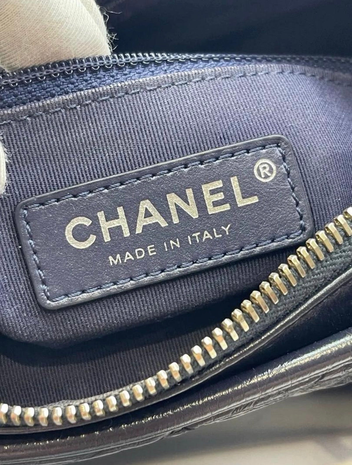 CHANEL Gabrielle Hobo With Logo Handle