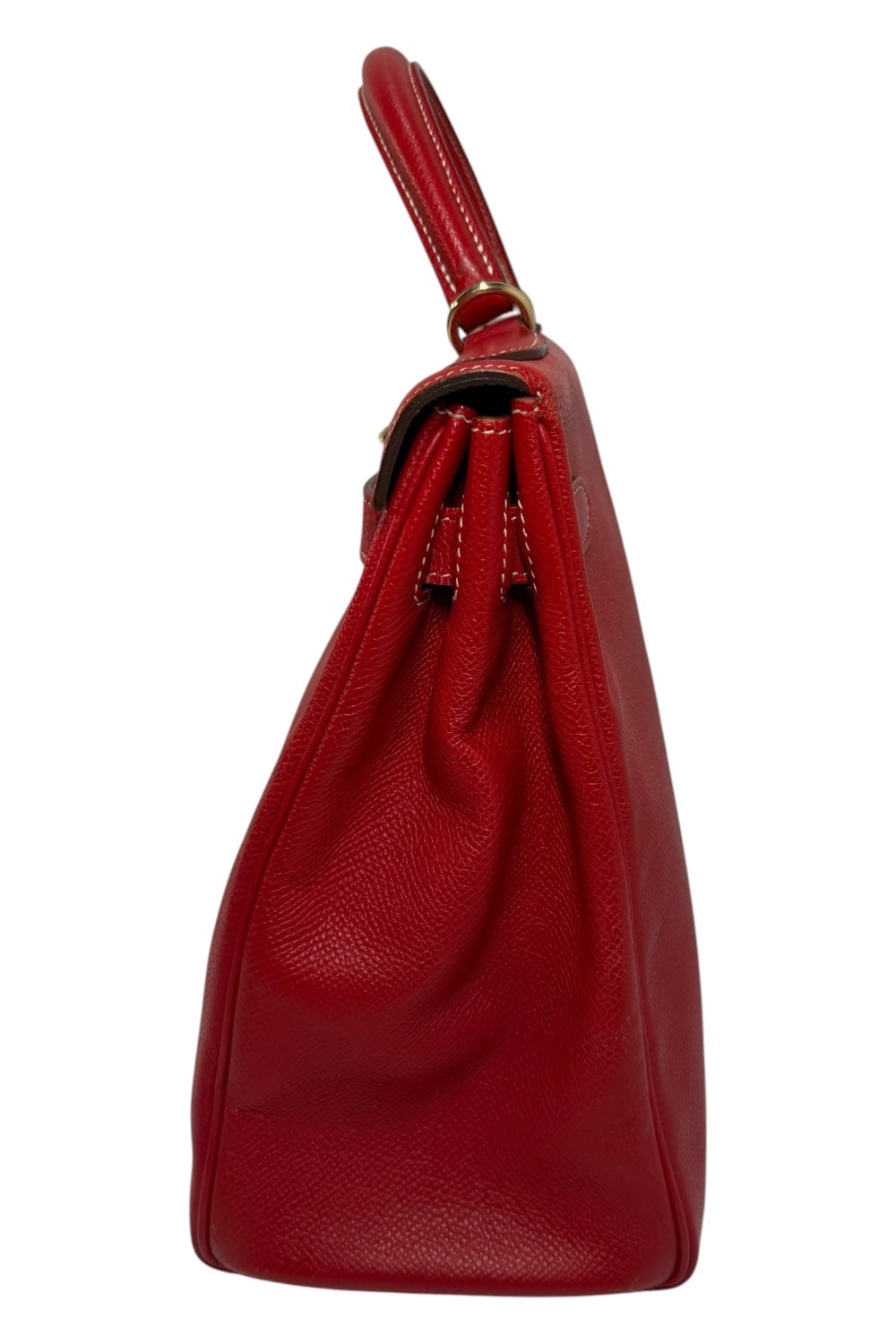 Hermès Kelly 32 Retourné Rouge Casaque Epsom