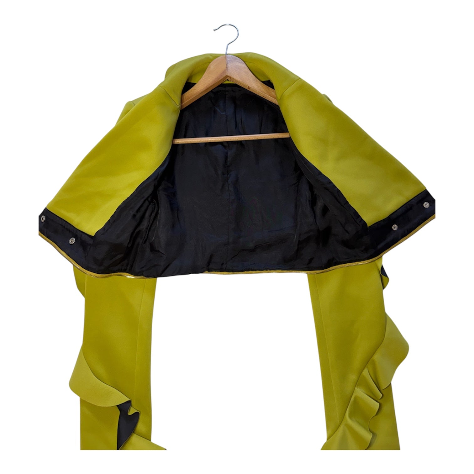Mangano Convertible Chartreuse Green Dress & Cropped Blazer