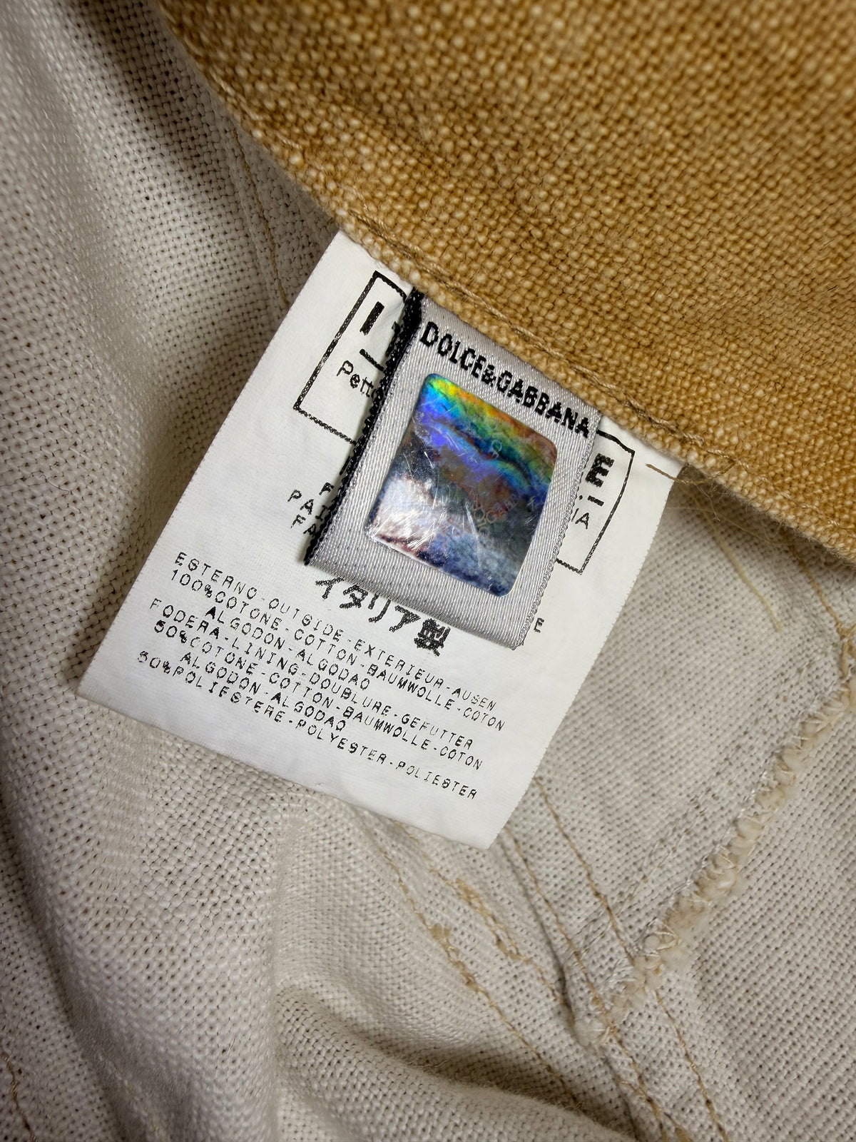 Vintage D&G Dolce & Gabbana Fitted Jacket