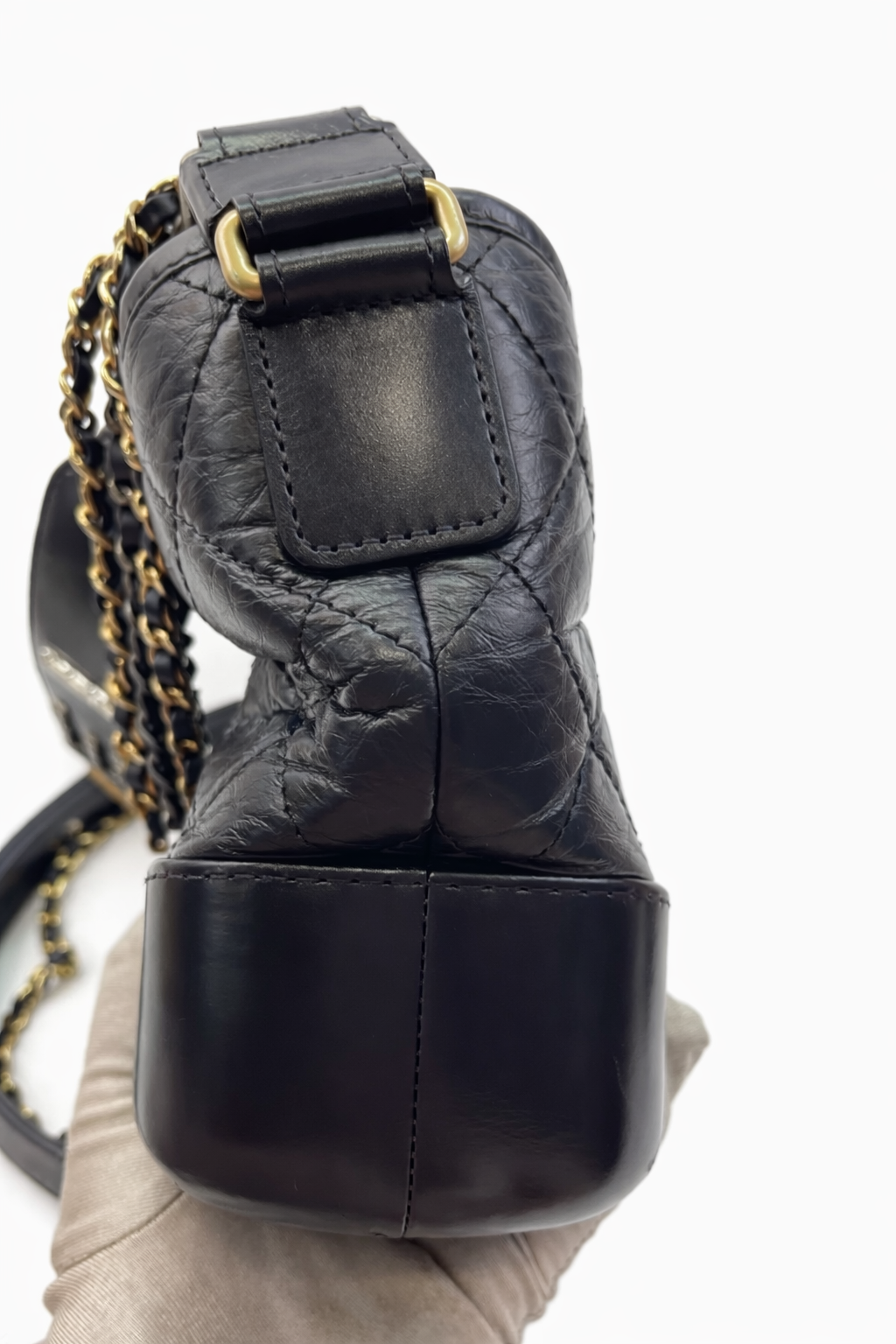 CHANEL Gabrielle Hobo With Logo Handle
