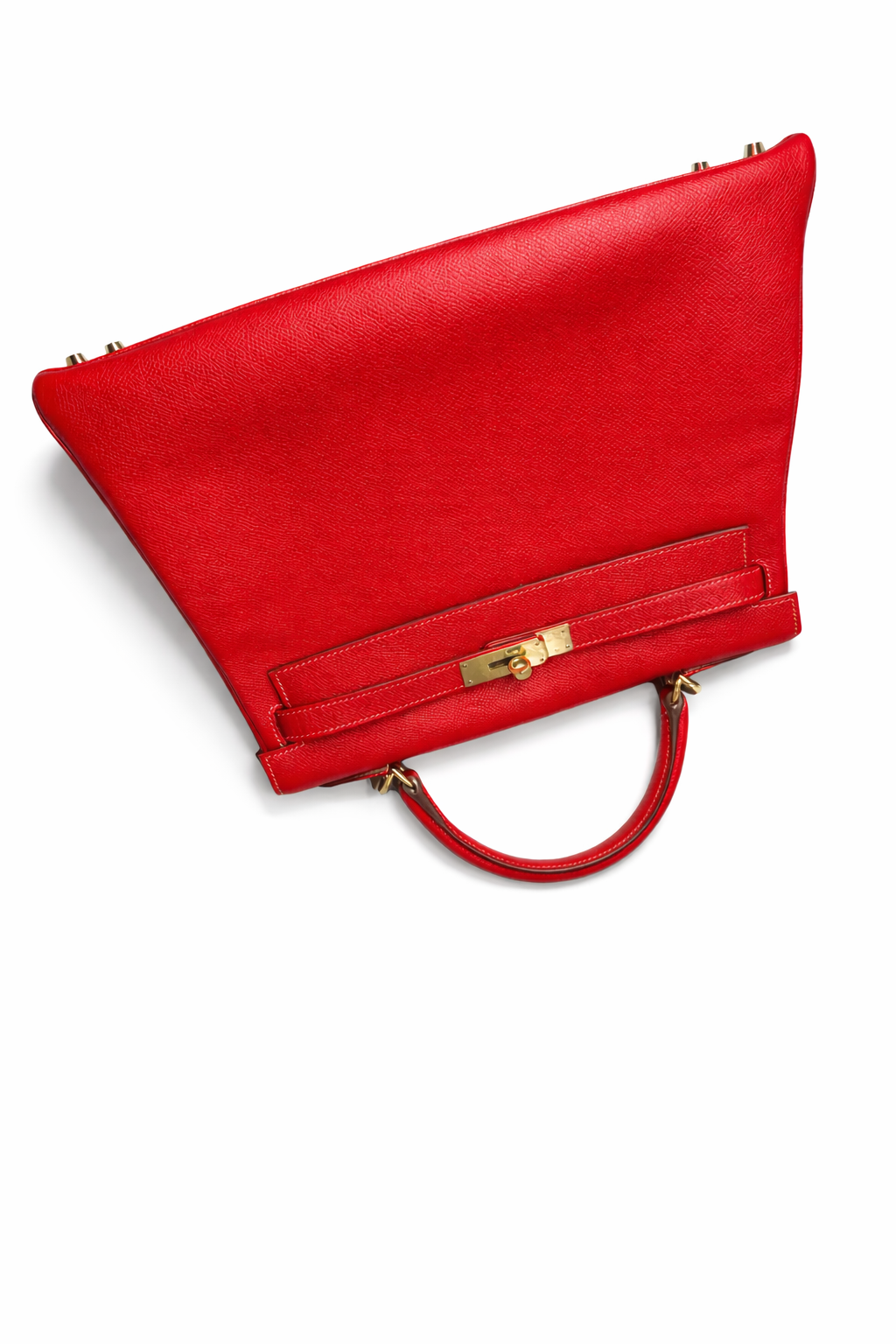 Hermès Kelly 32 Retourné Rouge Casaque Epsom