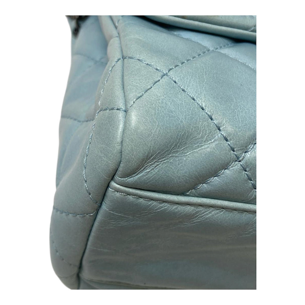 Chanel Classic Flap Jumbo Bag – Soft Blue Glazed Lambskin Leather