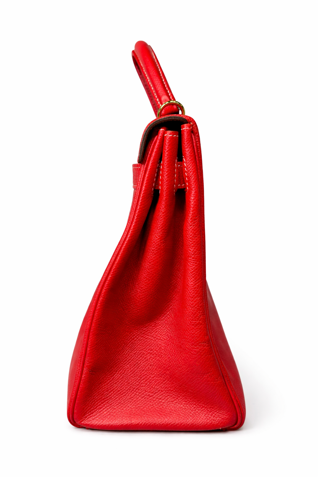 Hermès Kelly 32 Retourné Rouge Casaque Epsom