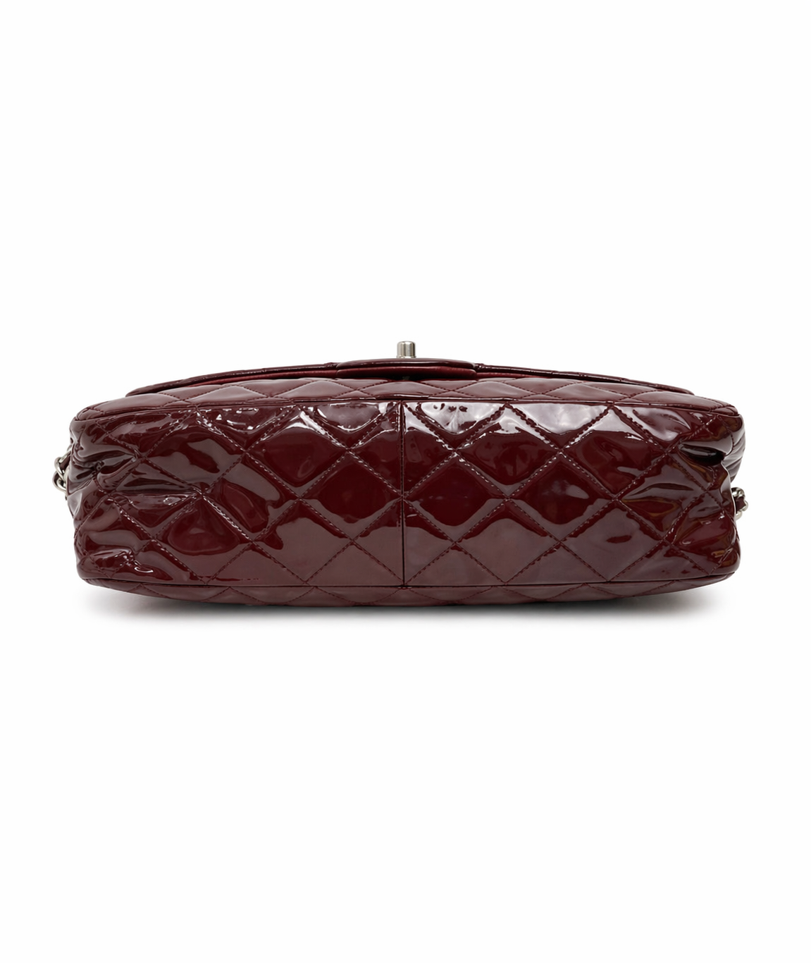 Chanel Jumbo Classic Flap Bag Burgundy Patent Leather