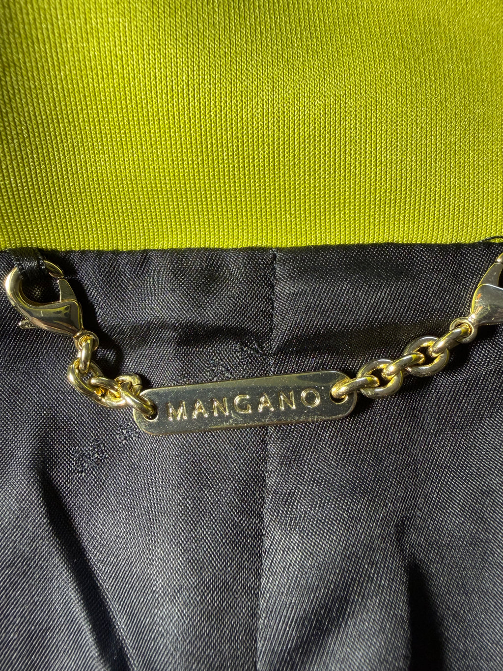 Mangano Convertible Chartreuse Green Dress & Cropped Blazer