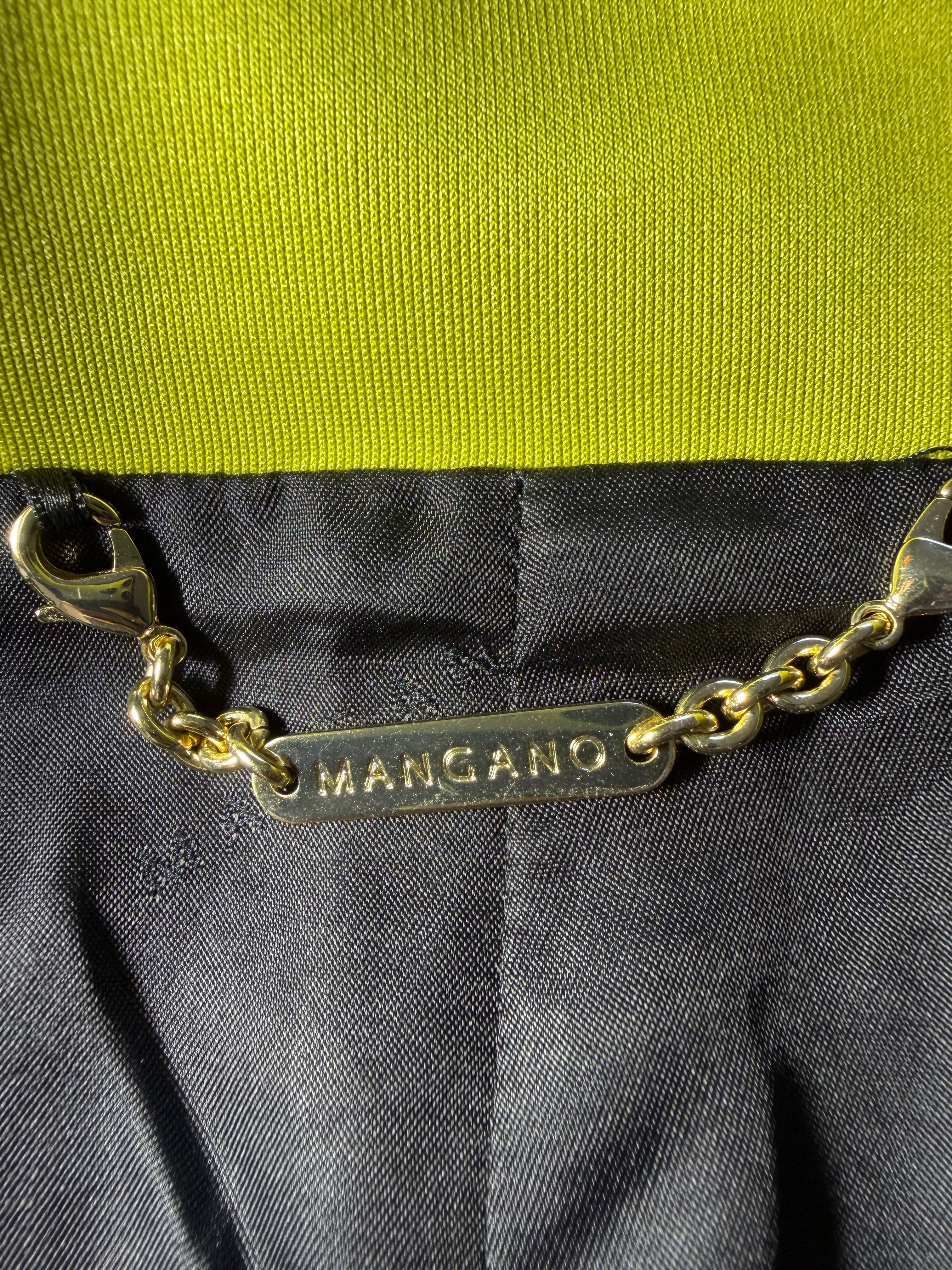Mangano Convertible Chartreuse Green Dress & Cropped Blazer