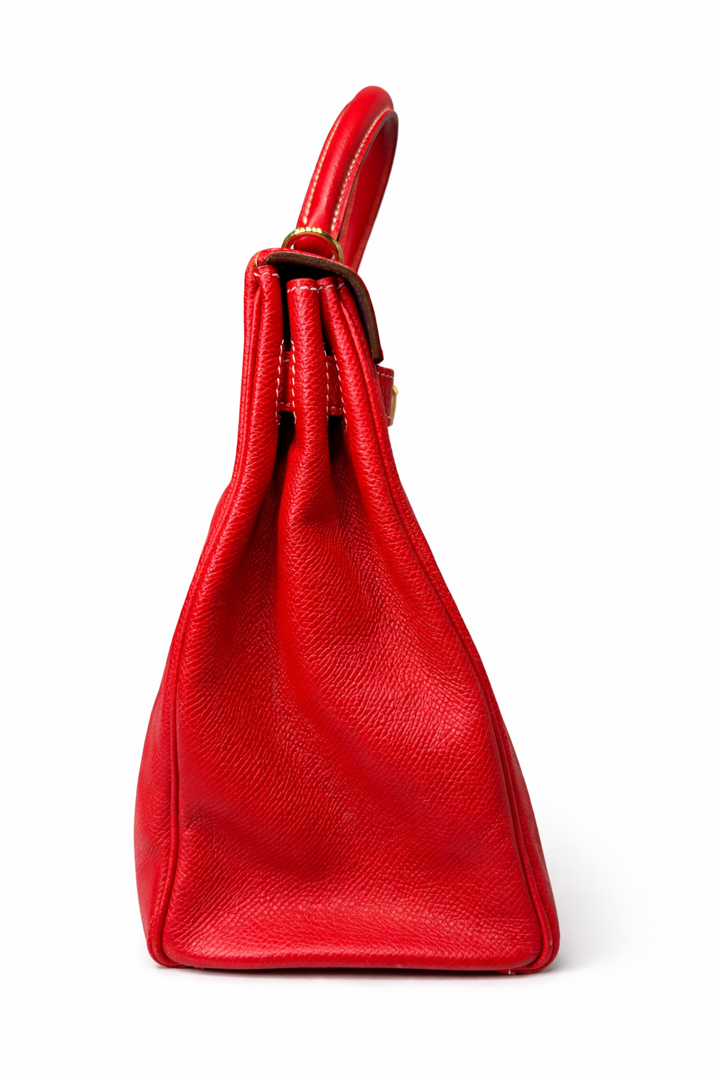 Hermès Kelly 32 Retourné Rouge Casaque Epsom