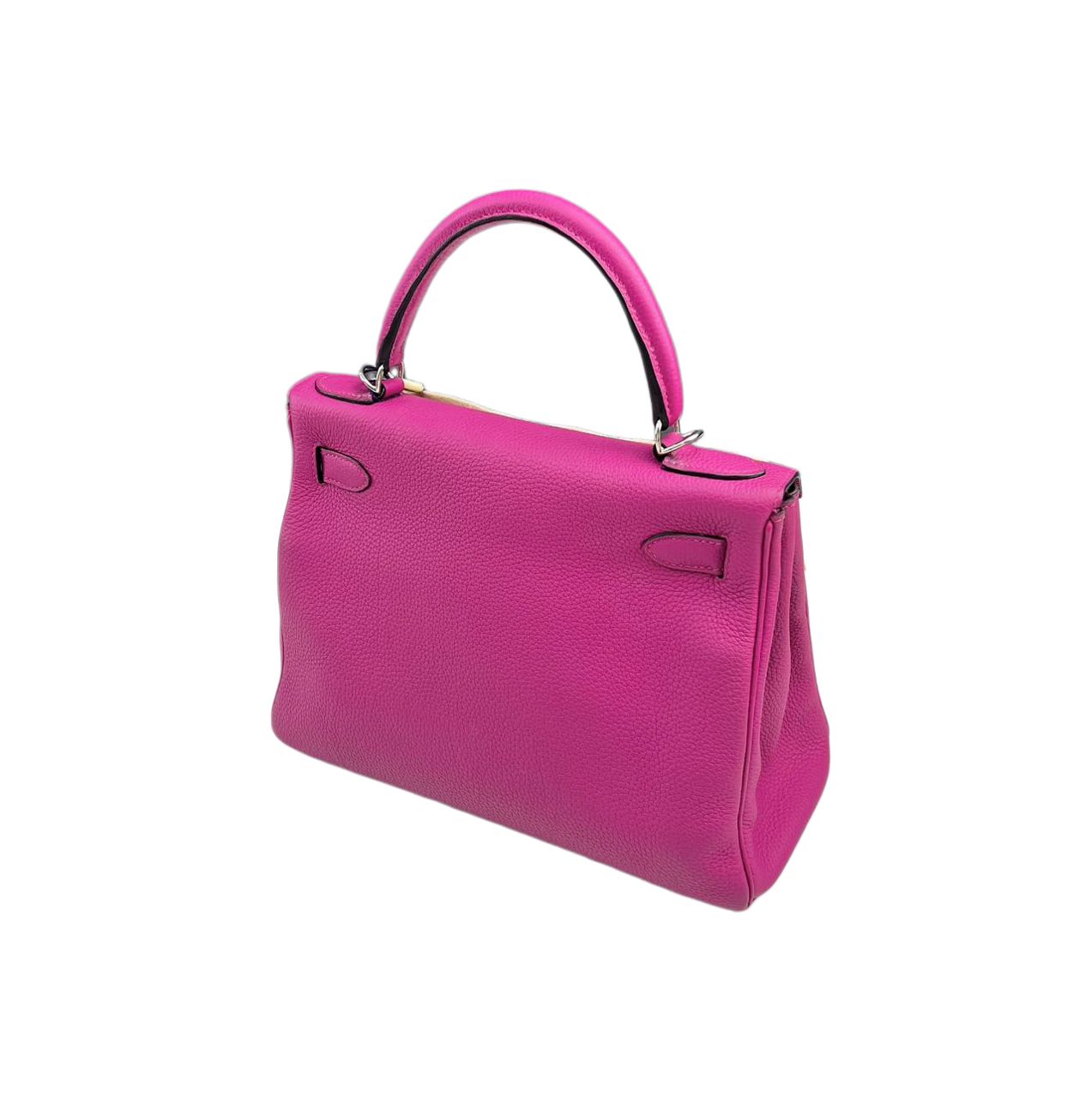 Hermès Kelly 28 – Magnolia Pink, Togo Leather, Silver Hardware (Stamp C)