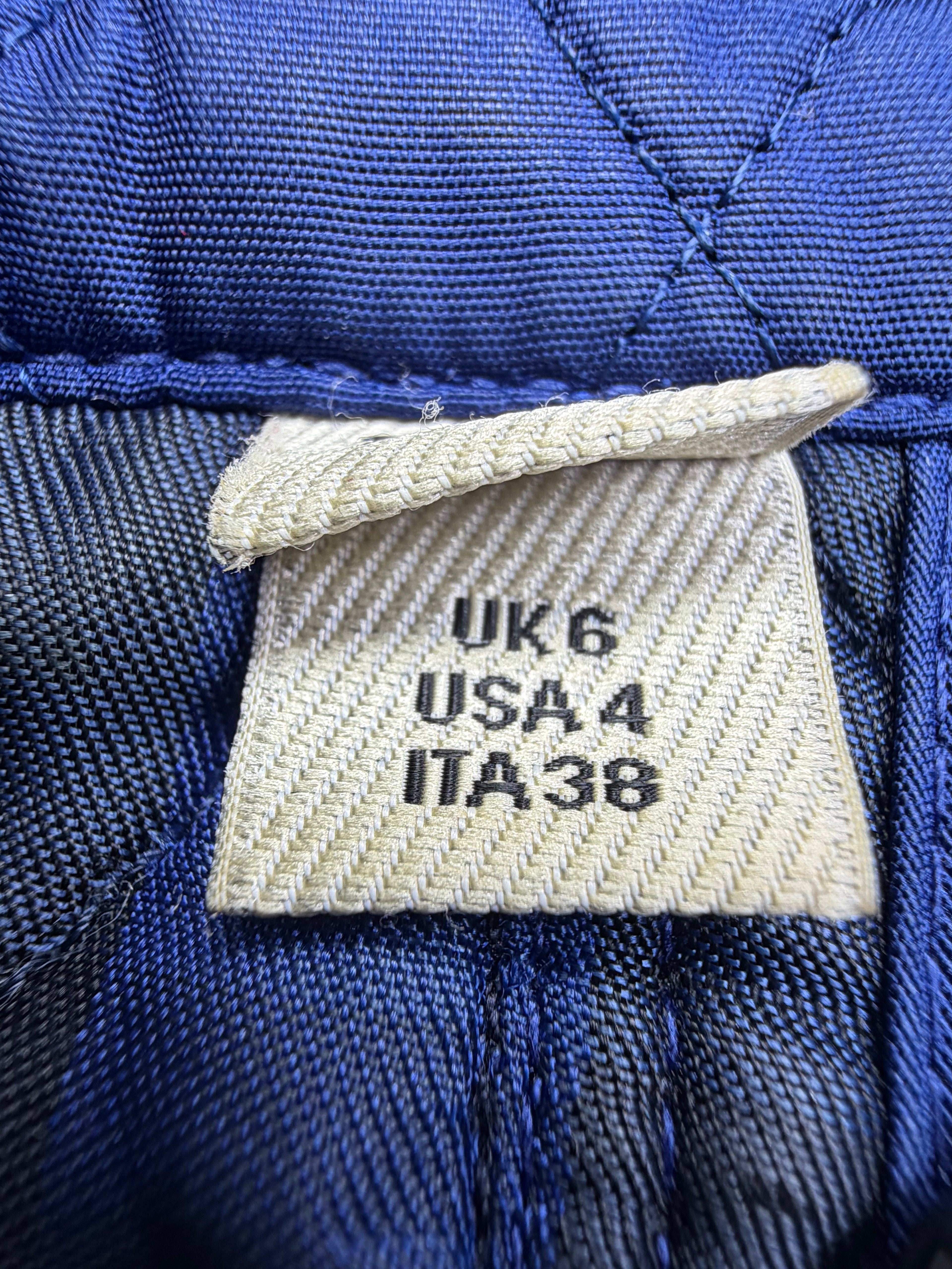 Burberry Royal Navy Double Breasted Quilted Jacket