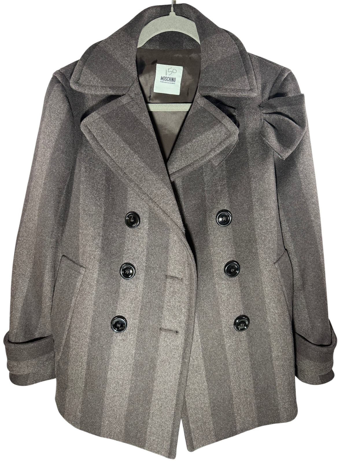 Moschino Cheap and Chic Brown Wool Coat