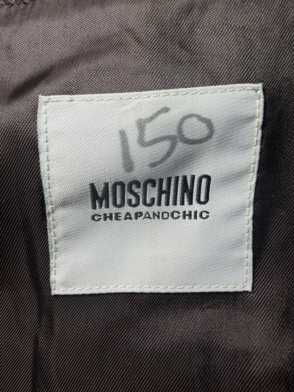 Moschino Cheap and Chic Brown Wool Coat